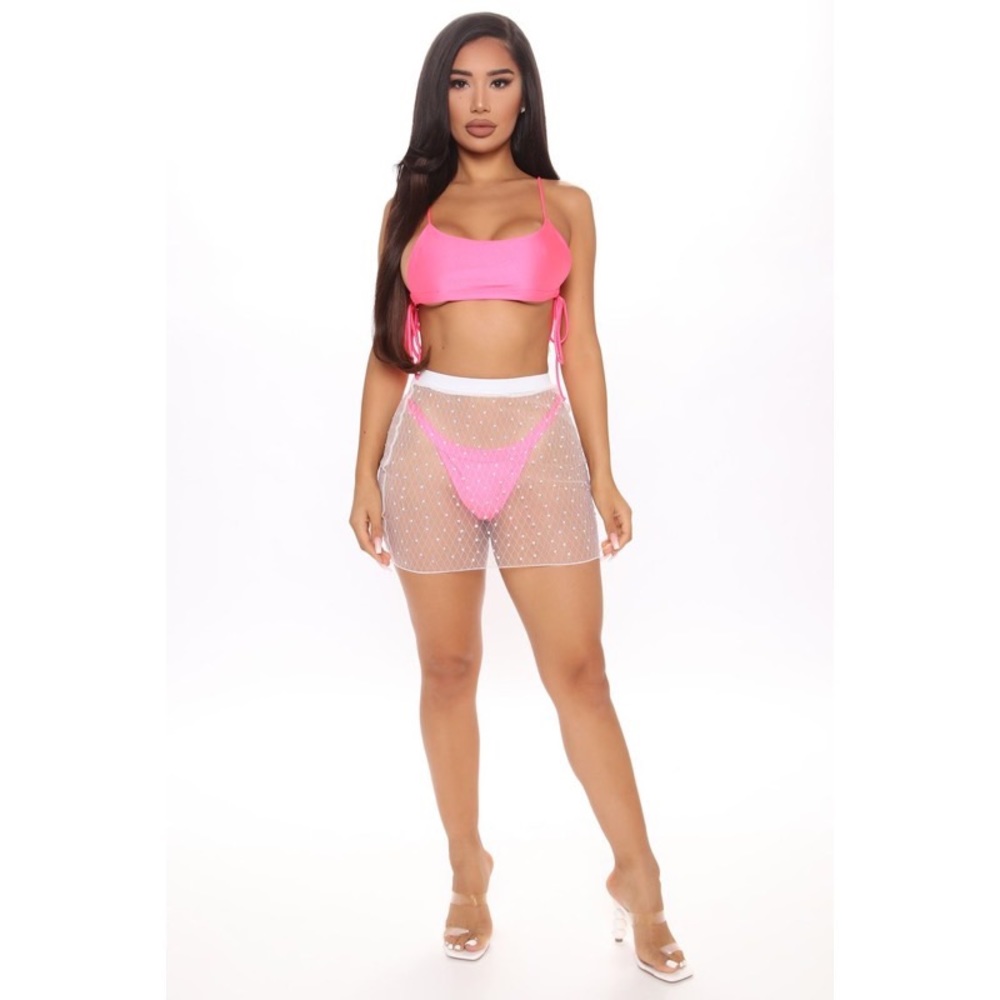 FashionNova Rhinestone Cover Up Skirt